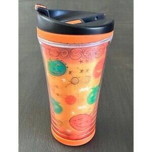 Starbucks 2007 Halloween 8oz Travel Mug Pumpkin Jack O Lantern Fall Collectible